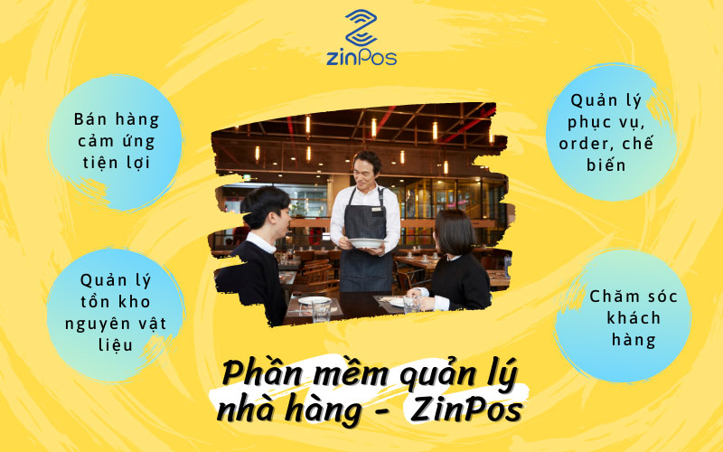 Phần mềm ZinPos giúp quản lý, kinh doanh nhà hàng toàn diện