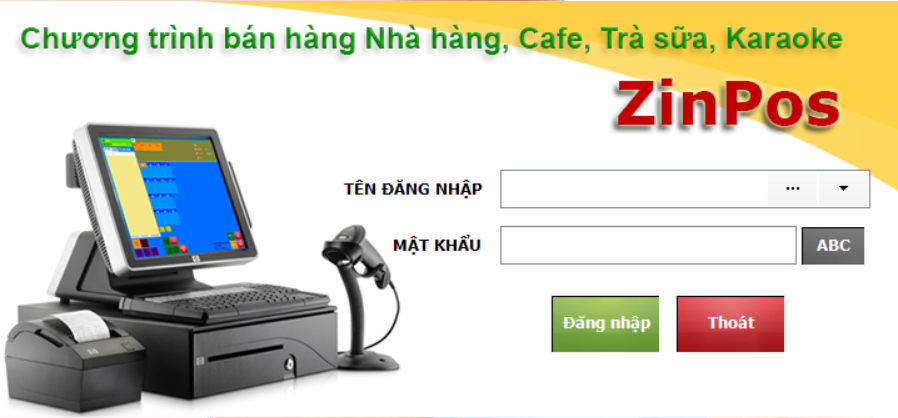 Phần mềm bán hàng dành cho thu ngân, phục vụ